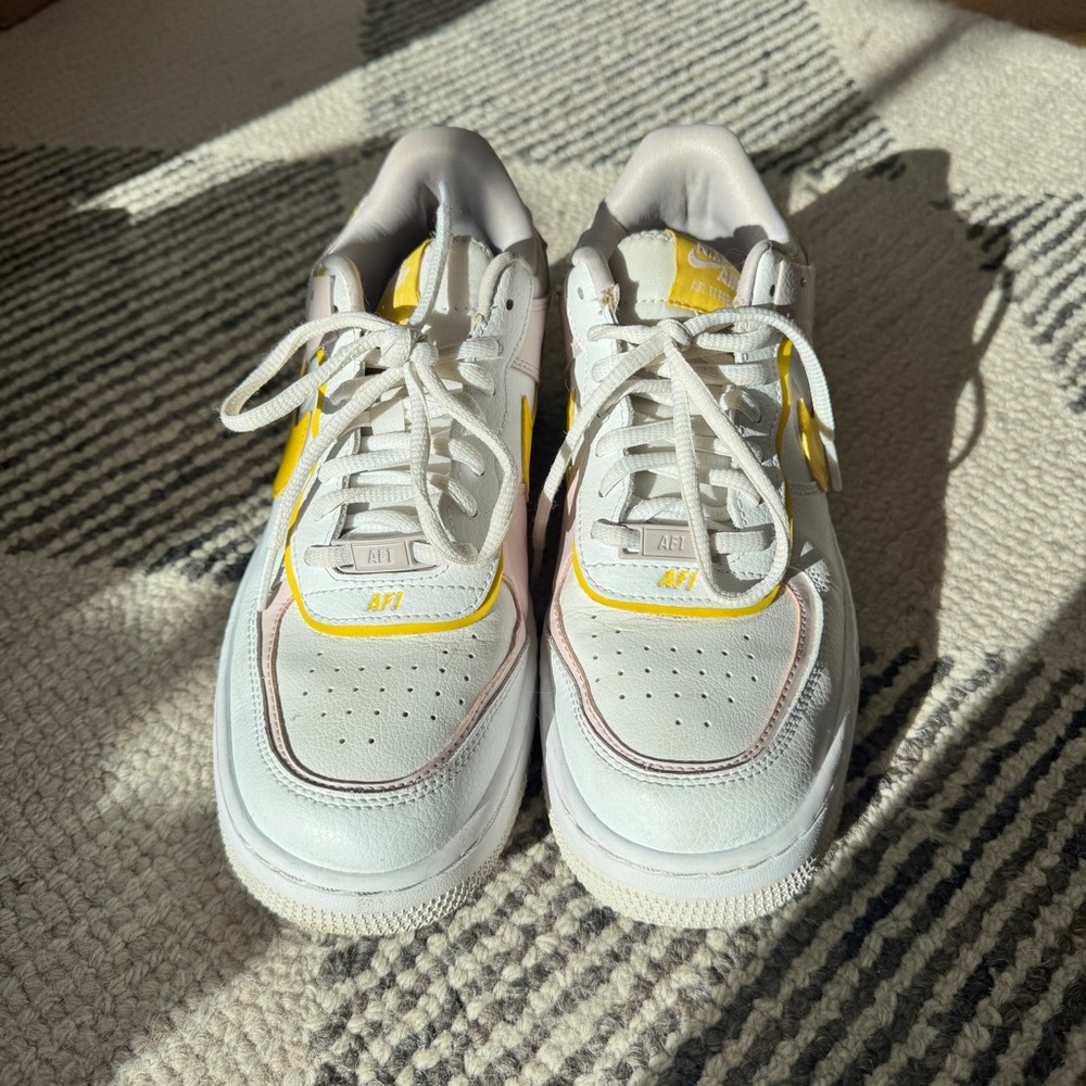 Nike Air Force 1 Shadow “Sunshine” Sneakers | White & Barely Rose | 8.5 - Picture 5 of 10